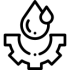 Logo mécanique des fluides noir